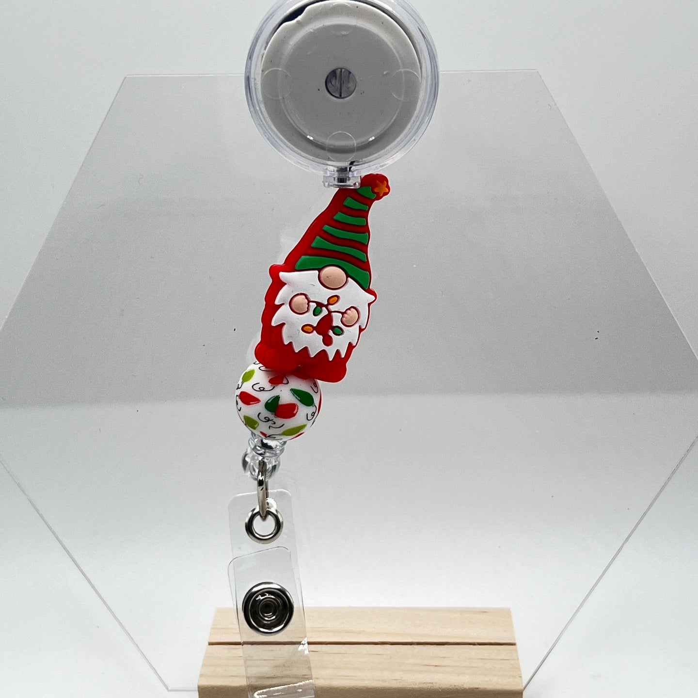 Gnome w/Lights Badge Reel